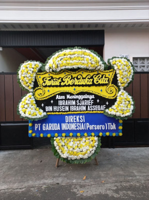 Papan Bunga Duka di Joglo
